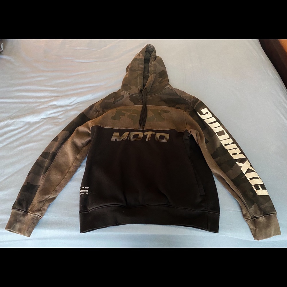 Fox Racing Hoodie Medium Black Camo
